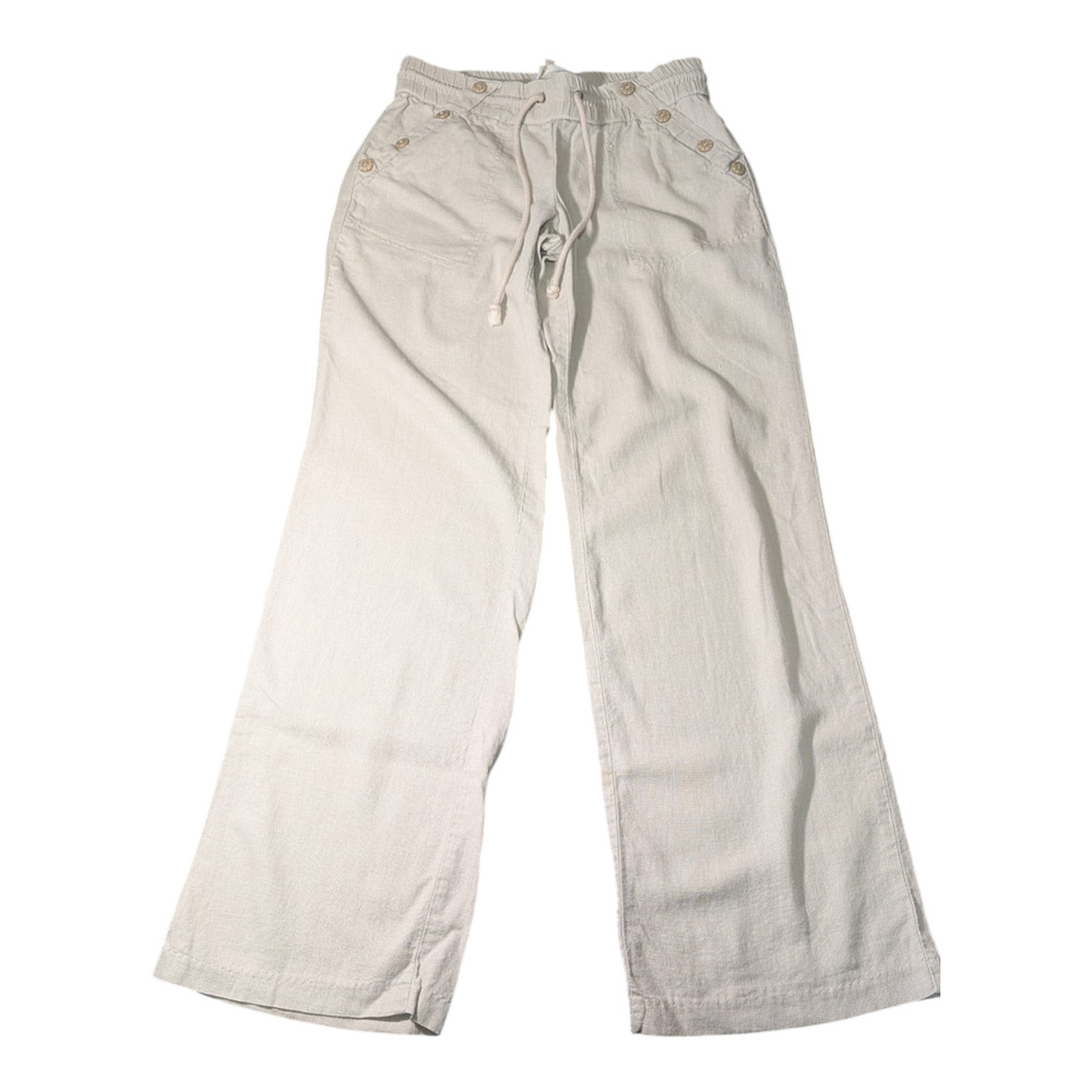 Women's - Jolt Tan Pants - Size 3 - Tie Waistband - Great Condition 30-31 Inseam